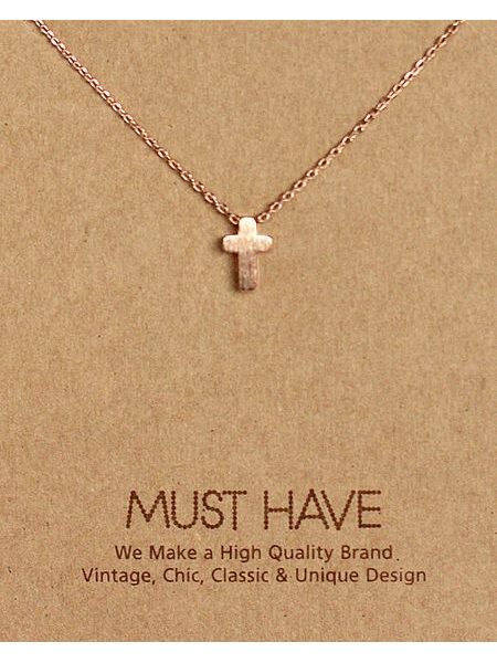 MUST HAVE series: Delicate Rose Gold Cross