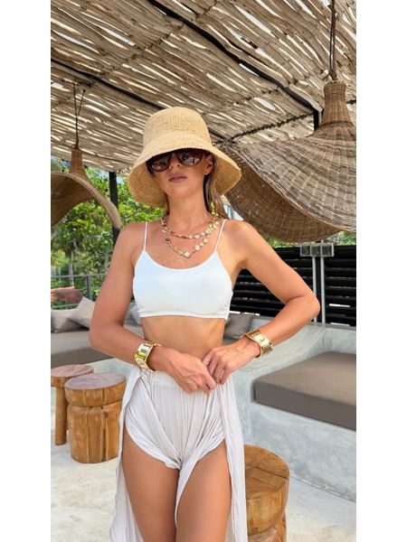 White Sports Bra Ella BeChick ❤