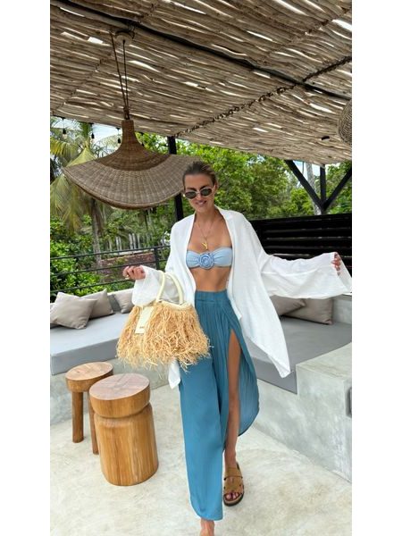 Bílý top/kimono Line Bechick ❤
