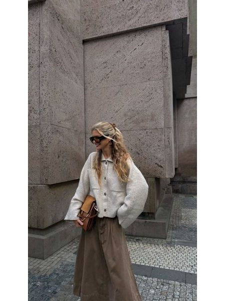 Béžový kabát Papyrus BeChick ❤