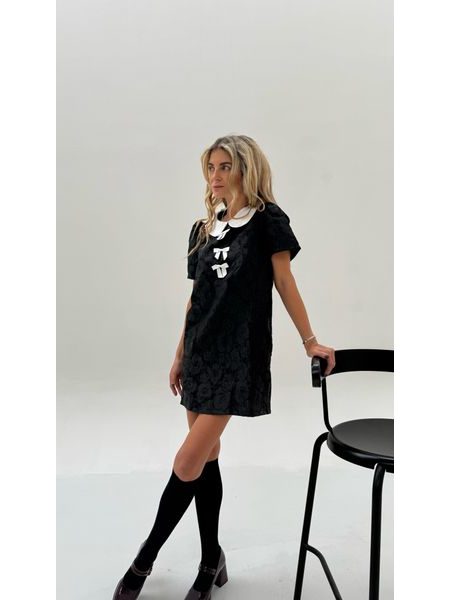 Černé šaty Collar Bow BeChick ❤