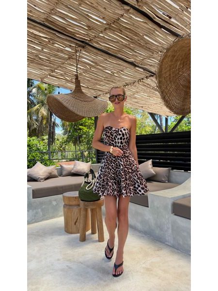 Leopard Print Sweetheart Dress BeChick ❤