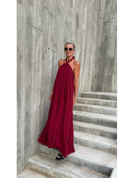 Burgundy maxi dress Desert Rose BeChick ❤