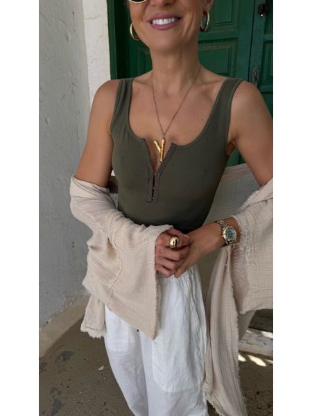 Olivová podprsenka/top Charliz BeChick ❤