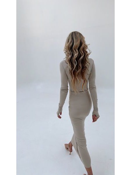 Cream Knotty BeChick Dress ❤