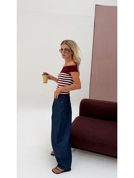 Burgundy Amélie Top BeChick ❤