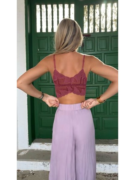 Vínová krajková podprsenka Butterfly BeChick ❤