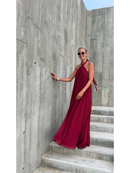 Burgundy maxi dress Desert Rose BeChick ❤