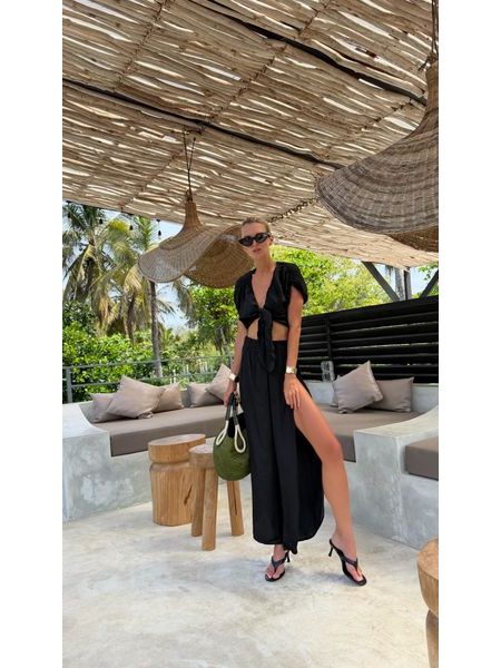 Černý top Knotty Front BeChick ❤