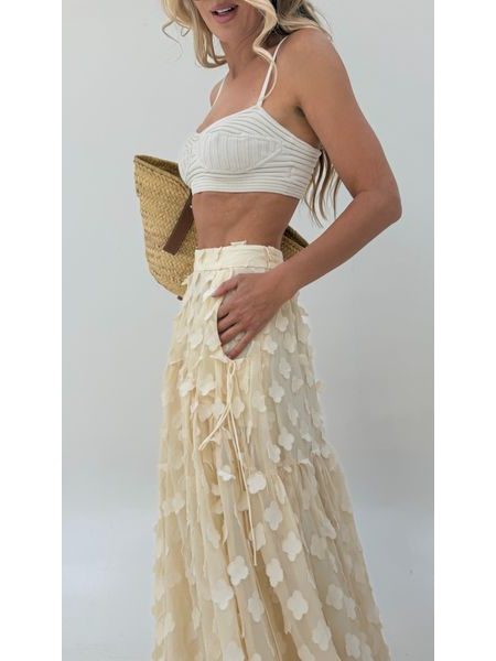 Cream Butterfly Skirt BeChick ❤