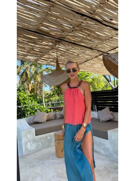Broskvový top Peach Coral BeChick ❤