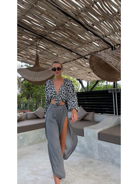 Leopardí top Knotty Tie BeChick ❤
