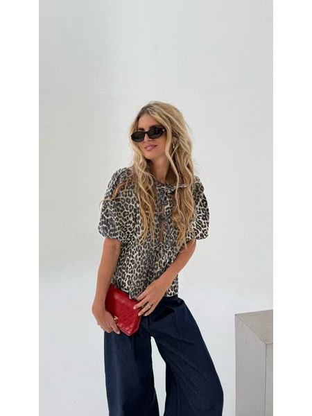 Leopard Print Cotton Sky Top BeChick ❤