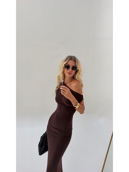 Čokoládové maxi šaty Blair BeChick ❤