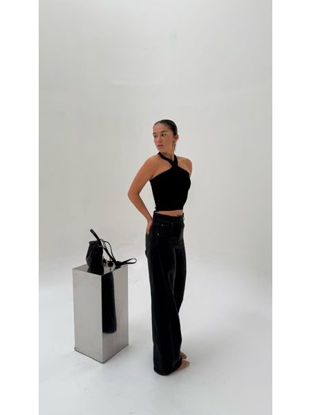 Black Bodycon Twist Top BeChick ❤