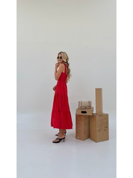 Red Desert Rose Dress BeChick ❤