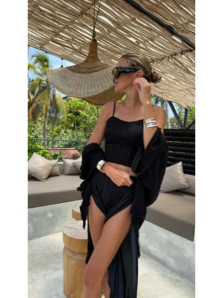 Black Wave BeChick ❤ Sports Bra