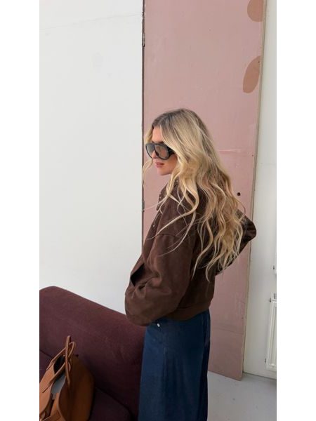 Cognac Bomber Jacket Eden BeChick ❤