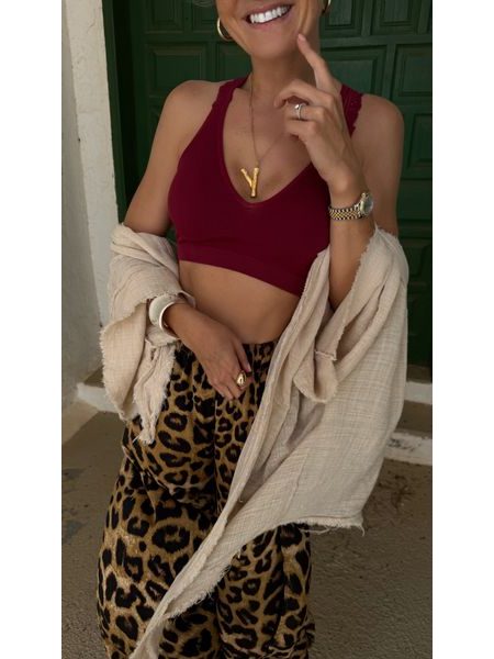 Burgundy sports bra Avril BeChick ❤