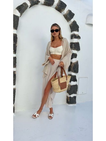 Krémový bavlněný top/kimono Cali Bechick ❤