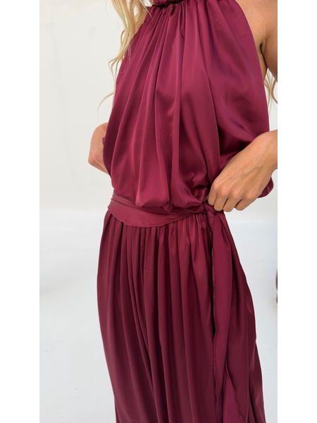 Burgundy Hailey Jumpsuit BeChick ❤