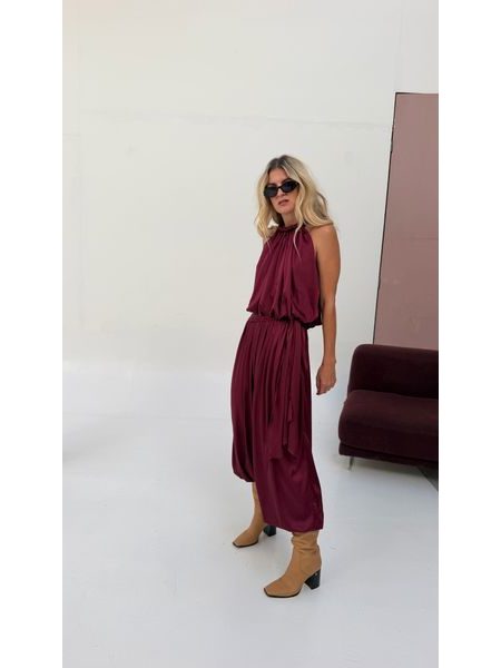 Burgundy Hailey Jumpsuit BeChick ❤