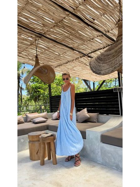 Silky Dress Sky Blue BeChick ❤