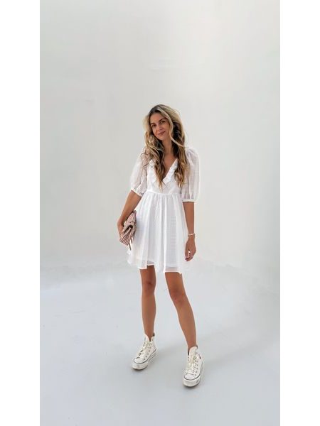 Bílé šaty BabyDoll BeChick ❤