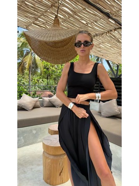 Černá sportovní podprsenka Back Cross BeChick ❤