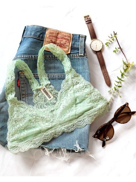 Mint lace bra Dressy Anemone USA