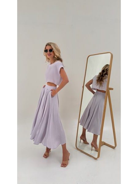 Lavender Top &amp; Skirt Set BeChick ❤