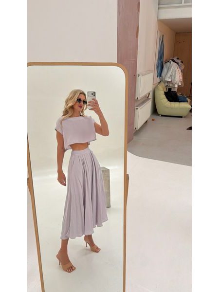Lavender Top &amp; Skirt Set BeChick ❤