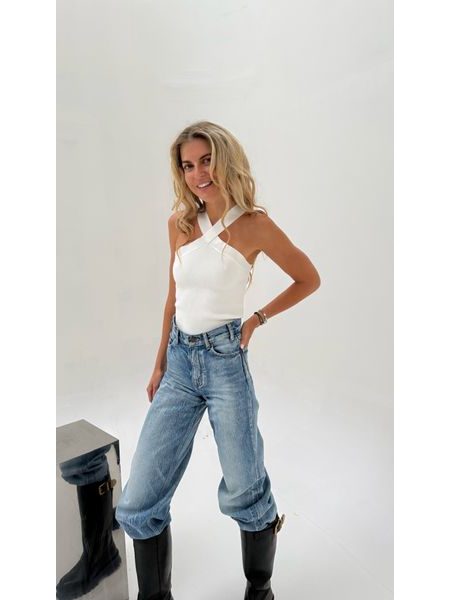 White Bodycon Twist Top BeChick ❤