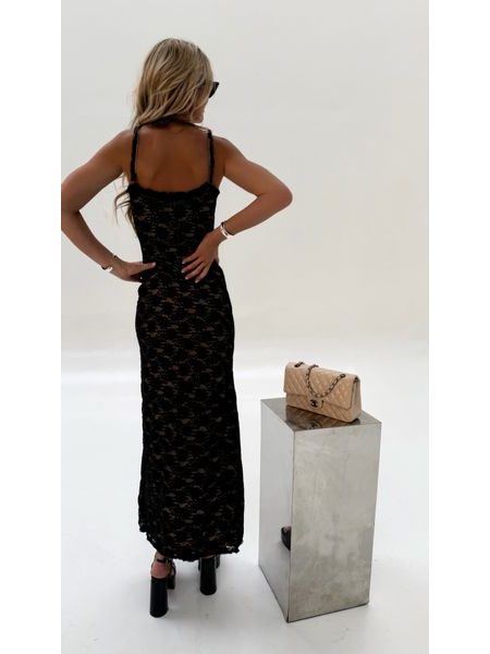 Black Lace Dress Icon BeChick ❤