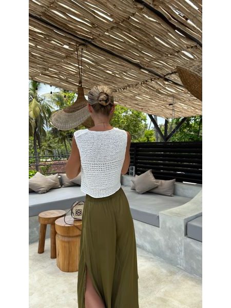 White Top Pearl Button Bechick ❤