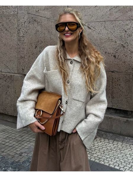 Béžový kabát Papyrus BeChick ❤