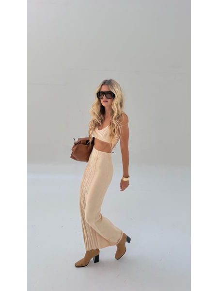 Krémový svetrový set winter Muse BeChick ❤