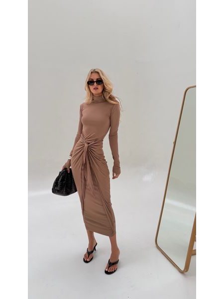 Mocha Knotty BeChick Dress ❤