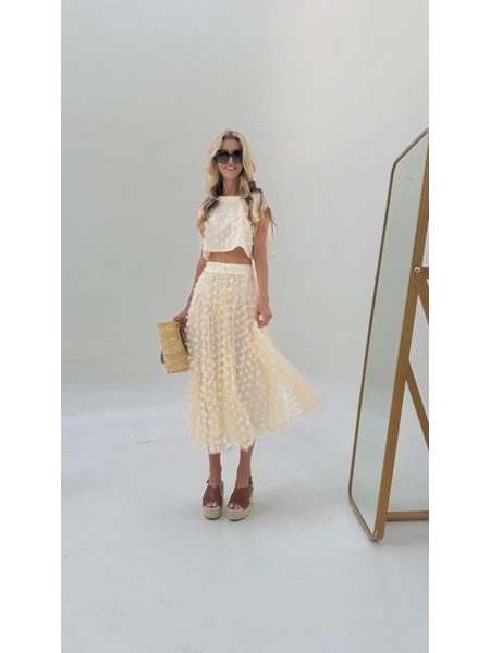 Flower Spring Top &amp; Skirt Set BeChick ❤