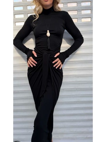 Black Knotty Dress BeChick ❤