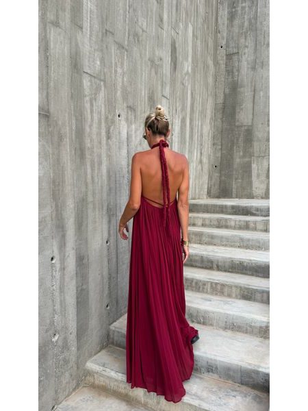 Burgundy maxi dress Desert Rose BeChick ❤