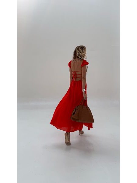 Červené bavlněné šaty Sparkle BeChick ❤