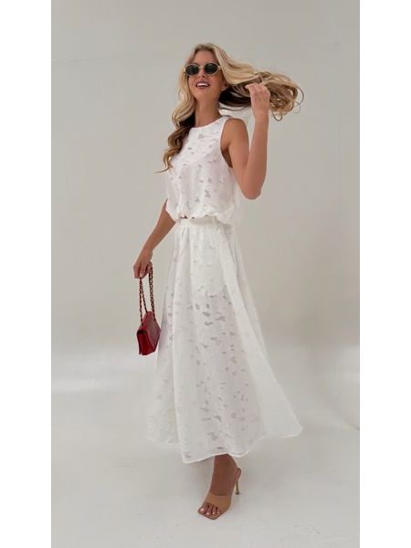 Spring White Top &amp; Skirt Set BeChick ❤