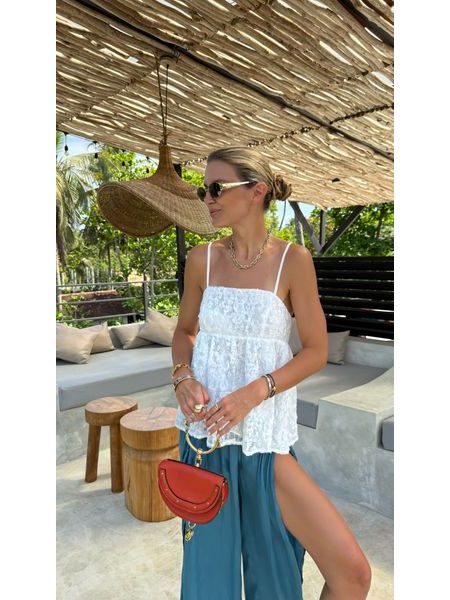 Bílý top Baby Doll BeChick ❤