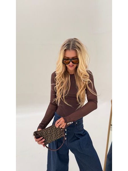 Chocolate Envy Button BeChick bodysuit ❤