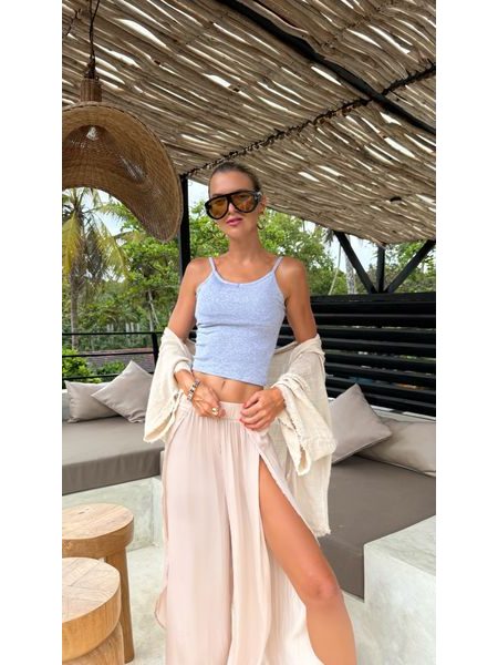 Grey Sports Bra Silver Line BeChick ❤