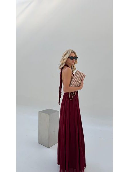 Burgundy maxi dress Desert Rose BeChick ❤