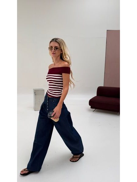Burgundy Amélie Top BeChick ❤