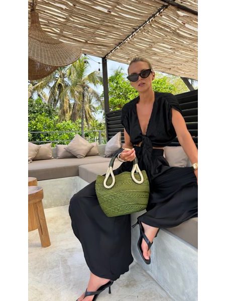 Černý top Knotty Front BeChick ❤