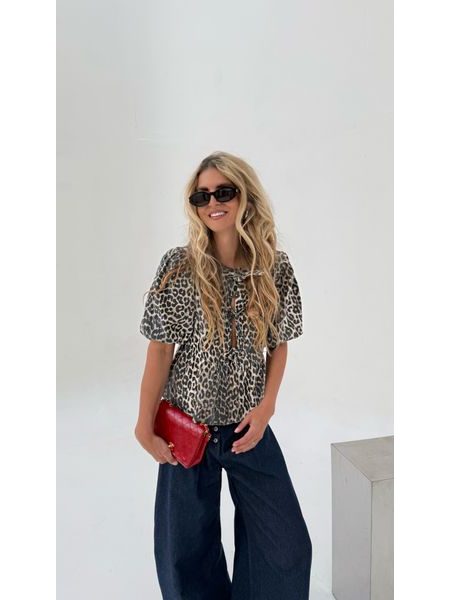 Leopard Print Cotton Sky Top BeChick ❤
